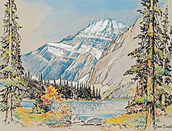 #704 ~ Goodall - Untitled - A View of the Mountains in Springtime