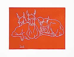 #917 ~ Kerr - Untitled - Resting Deer
