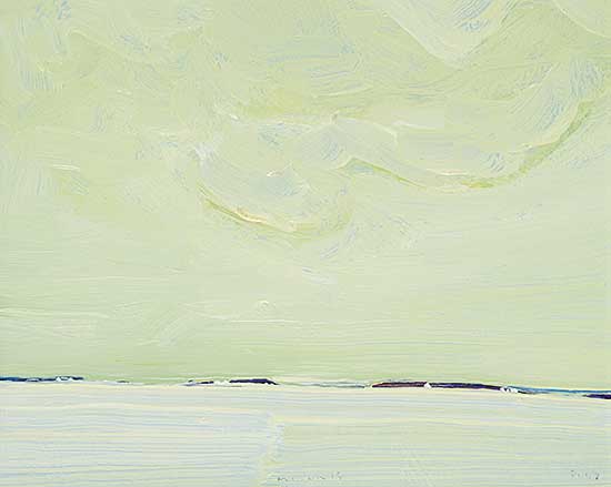 #91 ~ McInnis - Untitled - Green Sky in Wintertime