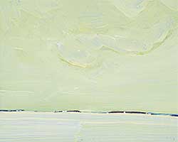 #91 ~ McInnis - Untitled - Green Sky in Wintertime
