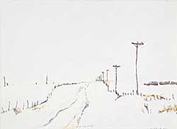 #92 ~ McInnis - Untitled - Prairie Road in Winter