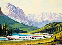 #433 ~ Goodale - Untitled - C.P. Train in the Rockies