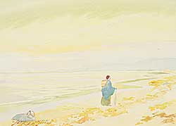 #1117 ~ Blomfield - Untitled - A Stroll Down the Beach [possibly Emily Carr]