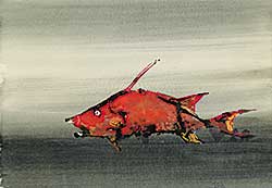 #1145 ~ Dado - Untitled - Red Fish II