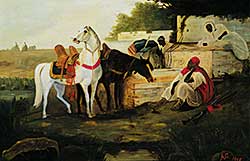 #1340 ~ School - Untitled - Giving the Horses a Rest