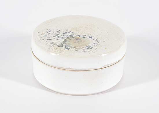 #1333 ~ School - White Dish with Lid