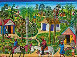 #1182.1 ~ Dubic - Untitled - Colourful Village Life