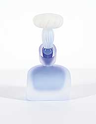 #1441 ~ Kuhlmey - Blue Perfume Bottle with Glass Stopper