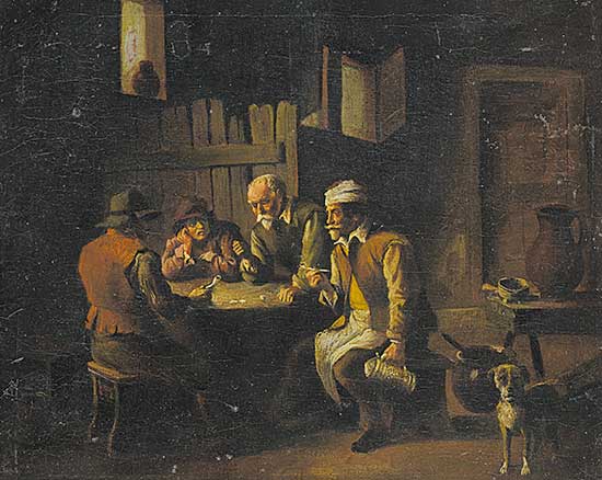 #324 ~ Teniers - Untitled - Men in Tavern