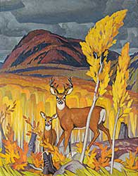 #12 ~ Casson - Untitled - Deer along the Madawaska River, Algonquin Park