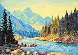 #420 ~ Fletcher - Untitled - River in the Rockies