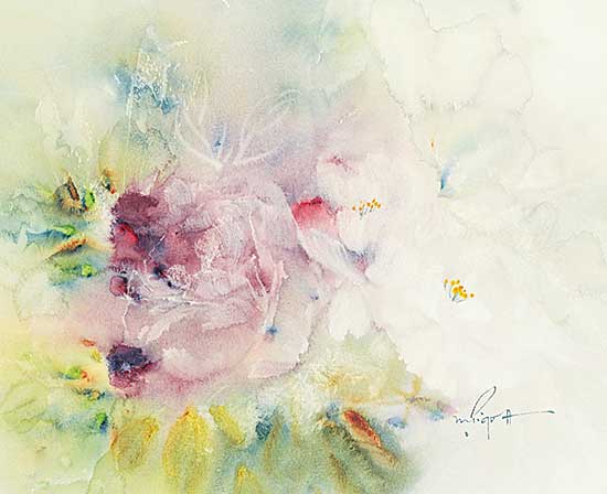 #1235 ~ Pigott - Untitled - Floral Abstract
