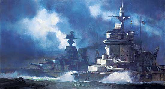 #210 ~ Flodberg - HMS Warspite and Barham