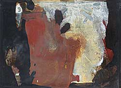 #203 ~ Bote - Untitled - Abstraction in Brown, White and Silver