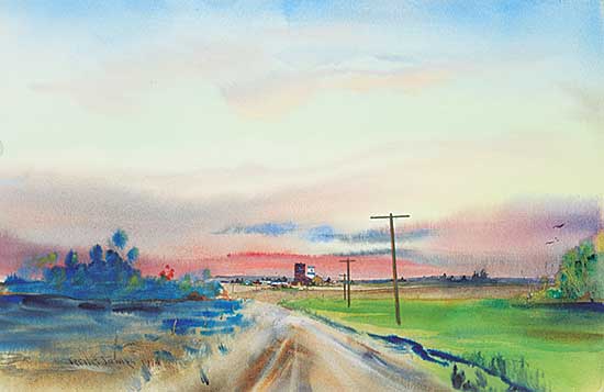 #1106 ~ James - Untitled - Prairie Sunset