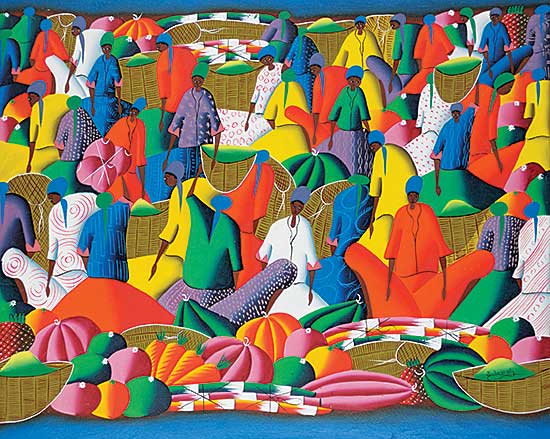 #1110 ~ Joseph - Untitled - Colourful Marketplace