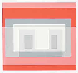 #1004 ~ Albers - Untitled - Variants [VI], Greys and Reds