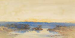 #1105 ~ Jacobi - Untitled - Sunset on the Lake