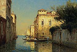 #303 ~ Bouvard - Untitled - Boating in Venice