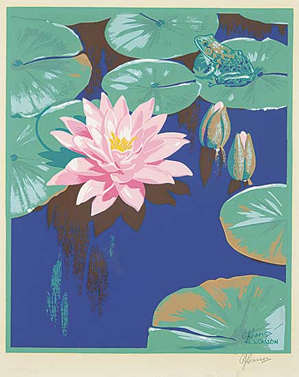 #1034 ~ Casson - Untitled - Water Lilies