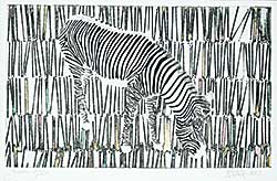 #1020 ~ Black - Zebra  #2/20