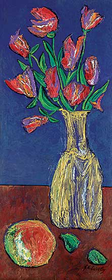 #76 ~ Laishley - Tulips with Gold Vase
