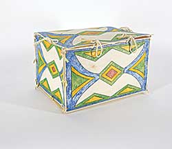 #10 ~ Box - Geometric Decorated Leather Box