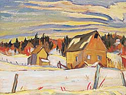 #15 ~ Burton - Barns in Winter, Ste. Cecil de Maslow, Quebec