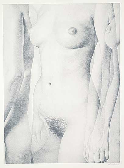 #1156 ~ Lindner - Untitled - Standing Nude  #5/150