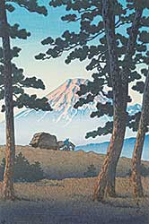 #1125 ~ Kawase - Distant View of Mt. Fuji, from Tagonoura