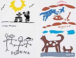 #1431 ~ School - Lot of Four Handcrafted Cards