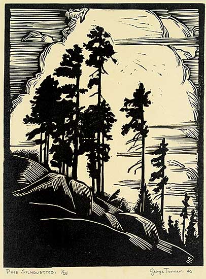 #1282 ~ Turner - Pine Silhouettes  #1/25