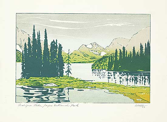 #1291 ~ Weber - Maligne Lake, Jasper National Park