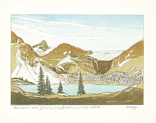 #1302 ~ Weber - Bow Lake and Glacier, Banff National Park, Alberta