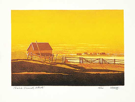#1311 ~ Weber - Prairie Sunset, Alberta  #12/100
