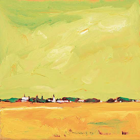 #471 ~ McInnis - Untitled - Golden Harvest Under a Green Sky