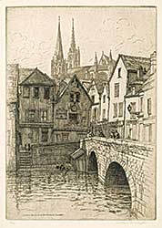 #1002 ~ Armington - Le Pont Bouju et la Cathedrale a Chartres  #14/100