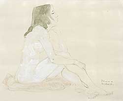 #1020 ~ Bobak - Untitled - Seated Nude