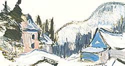 #1022 ~ Boulanger - Untitled - Winter Village