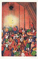 #1169 ~ Kurelek - The Barn Dance  #35/300