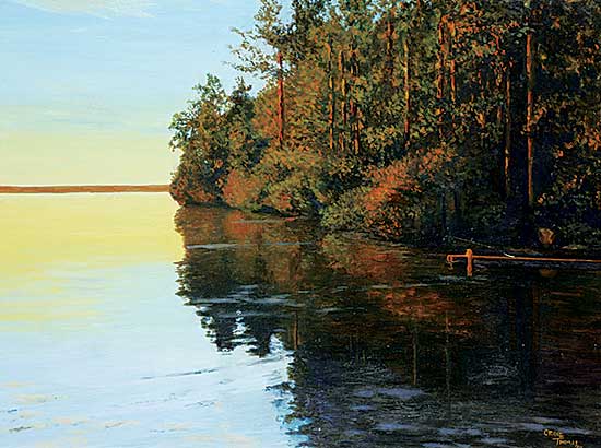 #1294 ~ Thomas - Untitled - Sunset on the Lake