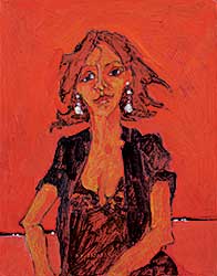 #1188 ~ McInnis - Untitled - Red Figure