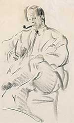#68 ~ Lismer - Untitled - Sketch of Distinguished Gentleman