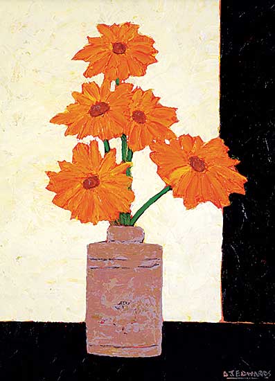 #1121 ~ Edwards - Untitled - Orange Blooms