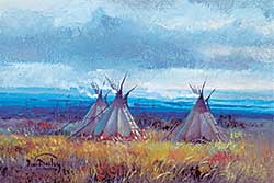 #1023 ~ Bailey - Untitled - Group of Tipis