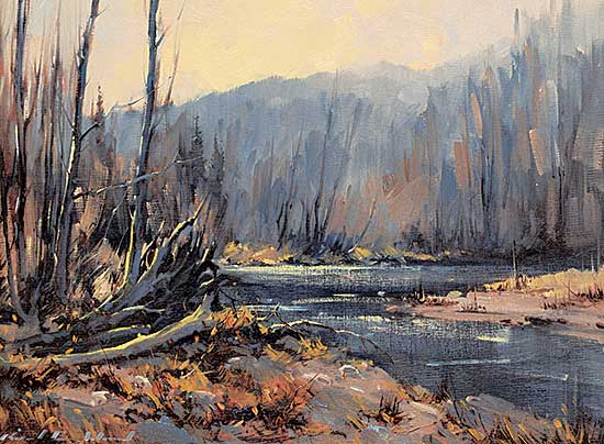 #1387 ~ Wood - Late Autumn, Salmon River