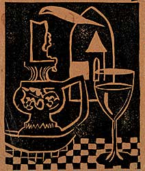 #1011 ~ Bates - Untitled - Still Life with Candle and Wine