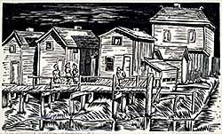 #1278 ~ Robinson - Fishing Village, Steveston, B.C.  #8/50