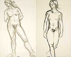 #1315 ~ School - Untitled - Two Figure Studies