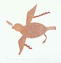 #186 ~ Papialuk - Bird Carrying Feather  #30/30